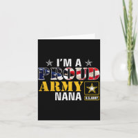 Een trotse Army Oma Amerikaanse Vlag Militaire Cad