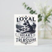 Een trouwe harten grootste schat briefkaart (Staand voorkant)