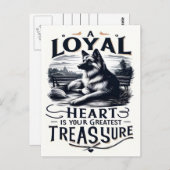 Een trouwe harten grootste schat briefkaart (Voorkant / Achterkant)