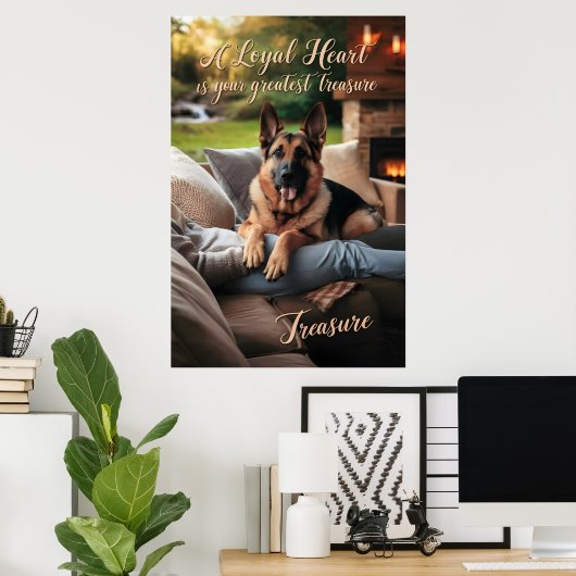 Een trouwe harten herfst comfort poster (Thuiskantoor)