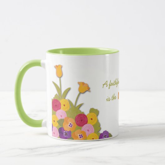 Een trouwe vriend Floral Mok (Links)