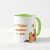 Een trouwe vriend Floral Mok (Voorkant rechts)