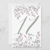 Een trouwtafel met wilde bloemen Nr. 17 dubbelzijd Kaart (Voorkant)