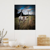 Een True Texas Longhorn Poster (Keuken)