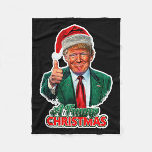 Een Trump Kerst Tank Top Fleece Deken