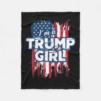 Een Trump Meisje Trump Pro President Donald Trump Fleece Deken