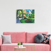 Een tuin, Gartenbild door August Macke, kunst Canvas Afdruk (Insitu (Woonkamer))