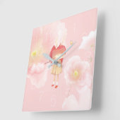 Een tuin in mijn hart vierkante klok (Hoek)