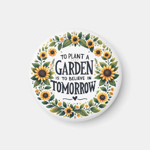 Een tuin Planten is morgen geloven Magneet