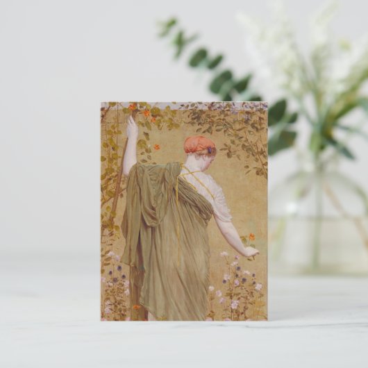 Een tuin van Albert Joseph Moore, portret Briefkaart (Staand voorkant)