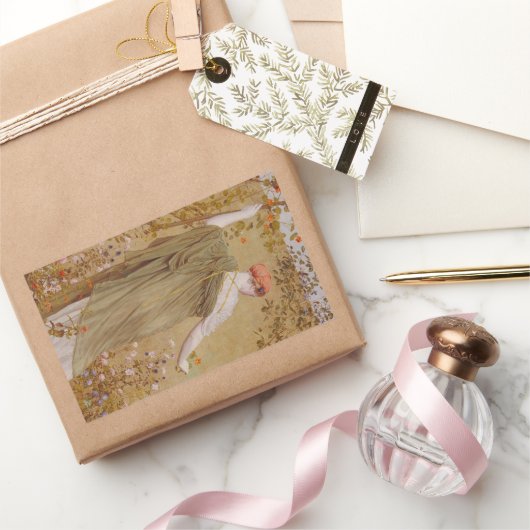 Een tuin van Albert Joseph Moore, portret Rechthoekige Sticker (Geschenken)