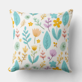 Een tuin vol kleuren kussen