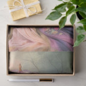 Een tuingala, vrouw met een parasol tissuepapier (Geschenk)