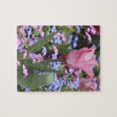 Een tulp in Luxemburg Gardens, Parijs, Frankrijk Legpuzzel (Horizontaal)