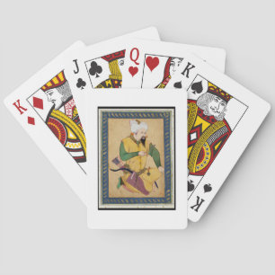 Een Turkoman of Mongol Chief die een Pijl houdt, v Pokerkaarten