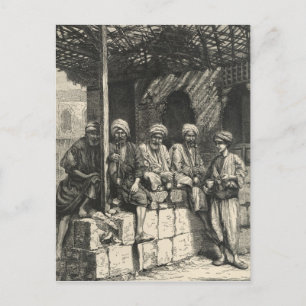 Een Turks koffiehuis Briefkaart