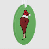 Een Turkse eend met kerstfeestdagen voor kerstmis Ornament (voorkant)