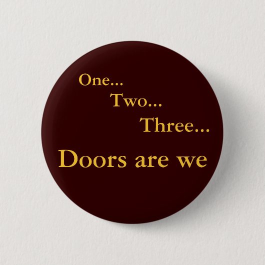 Eén twee drie ronde button 5,7 cm (Voorkant)