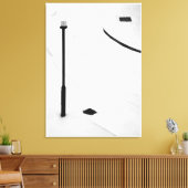 Een, twee, drie - sneeuw! canvas afdruk (Insitu (Woonkamer))