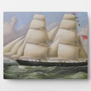 Een tweedehands Schooner van Dover (olie op canvas Fotoplaat