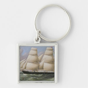 Een tweedehands Schooner van Dover (olie op canvas Sleutelhanger