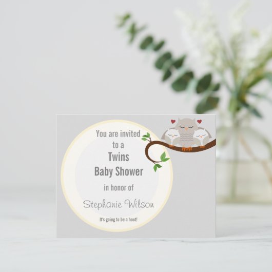 Een tweelinghoofdje van een Baby shower neutraal Kaart (Staand voorkant)