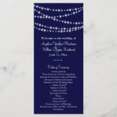 Een Twinkle Lights Wedding Program (marine) Programma (Voorkant)