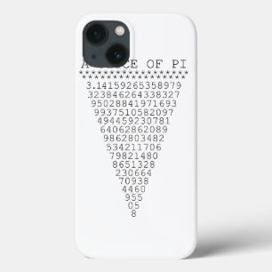 Een Typografisch segment van Pi iPhone 13 Hoesje