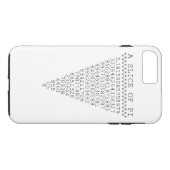 Een Typografisch segment van Pi Case-Mate iPhone Case (Achterkant (Horizontaal))