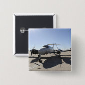 Een UC-12F King Air-vliegtuig Vierkante Button 5,1 Cm (Voorkant /achterkant)