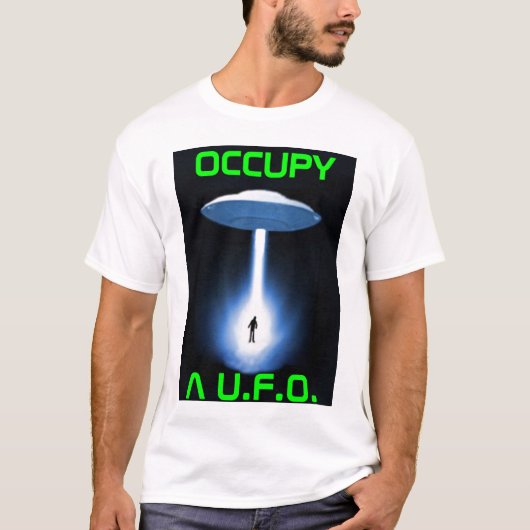 Een ufo bezetten t-shirt (Voorkant)