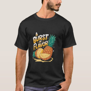 Een uitbarsting van fruitige zomertropische ananas t-shirt