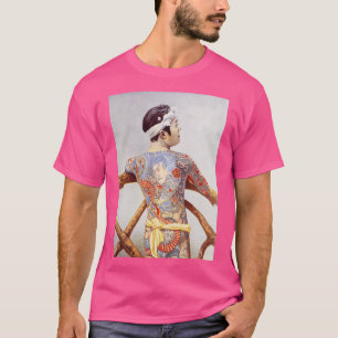 Een uitgebreid getatoeëerd Japans Man T-shirt
