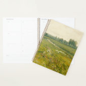 Een uitgestrekt weidelandschap met ganzen planner (Display)