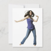 Een uitnodiging van de Chic Luau-partij (Achterkant)