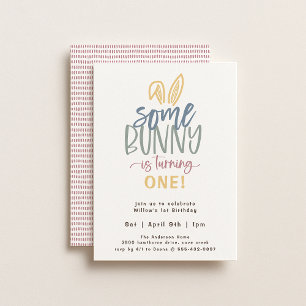 Een uitnodiging voor Bunny Birthday Party