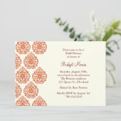 Een uitnodiging voor een bridal-douche (Staand voorkant)