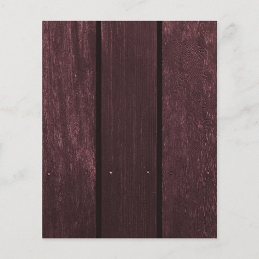 Een uitnodiging voor een bruiloft met een brute br (Achterkant)