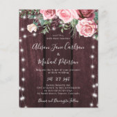 Een uitnodiging voor een bruiloft met een brute br flyer (Voorkant)