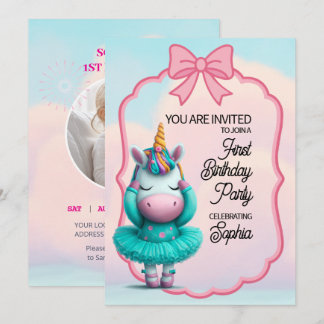 Een uitnodiging voor een Magische Unicorn Birthday