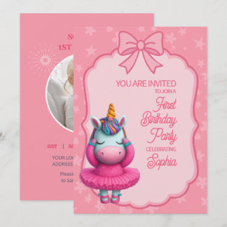 Een uitnodiging voor een Magische Unicorn Birthday