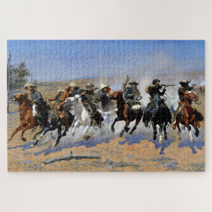 Een uitval naar het hout 1889 Frederic Remington Legpuzzel