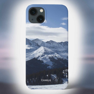 Een Uitzicht Alpen. Voeg een Naam toe aan Personal iPhone 13 Hoesje