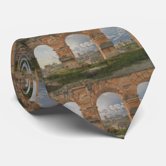 Een Uitzicht door drie bogen van het Colosseum Stropdas (Opgerold)