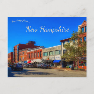 Een Uitzicht in Portsmouth, New Hampshire Briefkaart