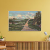 Een Uitzicht met een oude cape-lus Canvas Afdruk (Insitu (Woonkamer))