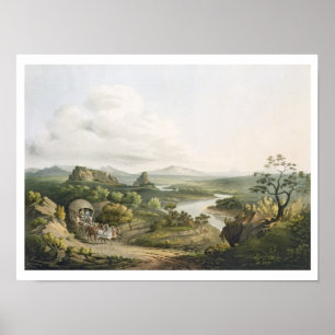 Een Uitzicht nabij de Roode Sand Pass bij de Kaap  Poster