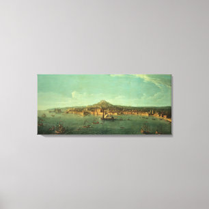 Een Uitzicht Napels, 17e eeuw Canvas Afdruk