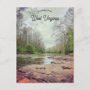 Een uitzicht op Bergoo West Virginia Briefkaart