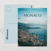 Een uitzicht op Monaco Briefkaart (Voorkant / Achterkant)